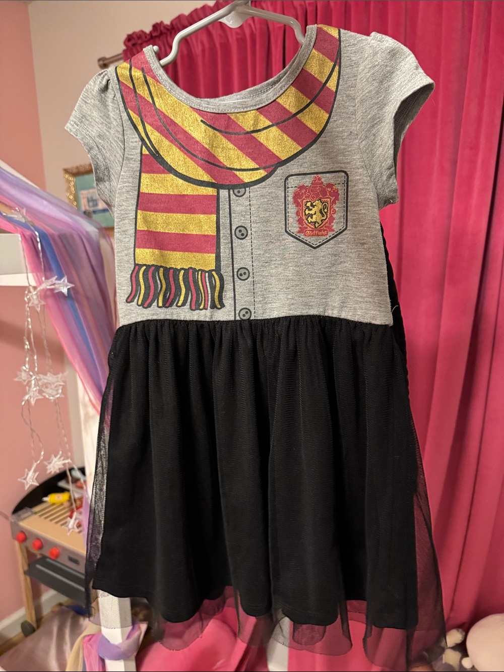 Harry Potter Black Gryffindor-Inspired Dress and cape